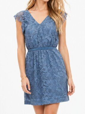 madewell blue lace dress NWT Powder Blue Lace Madewell Dress Size 14 Large